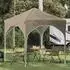 vidaXL Pop-up Partyzelt 194 x 194 x 245 cm Creme ohne Seitenwand (42019812)