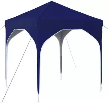 vidaXL Pop-up Partyzelt 194 x 194 x 245 cm Blau ohne Seitenwand (42019813)
