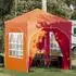 vidaXL Pop-up Partyzelt 192 x 192 x 245 cm Orange mit 4 Seitenwänden (42019844)