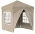 vidaXL Pop-up Partyzelt 192 x 192 x 245 cm mit 4 Seitenwänden