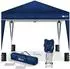 tillvex Pavillon 3x3m wasserdicht, Pop-Up, UV-Schutz 50+, blau (TVGP-001)