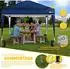 tillvex Pavillon 3x3m wasserdicht, Pop-Up, UV-Schutz 50+, blau (TVGP-001)