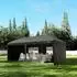 Zelsius Faltpavillon 3x6m mit Seitenwänden, schwarz, UV30 (Zelsius)