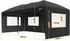 Zelsius Faltpavillon 3x6m mit Seitenwänden, schwarz, UV30 (Zelsius)