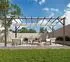 Paragon Outdoor Florenz 1116 Aluminium-Pergola Holzoptik dunkelbraun/weiß 350x505x236cm (05012)
