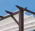 Paragon Outdoor Florenz 1116 Aluminium-Pergola Holzoptik dunkelbraun/weiß 350x505x236cm (05012)