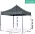 VONROC EasyUp Faltpavillon 3x3m wasserdicht UV50+ Stahl, Grau (PT501XX_GREY_DE)