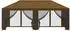 vidaXL Pavillon mit Seitenwänden 6x3m Polyester/Stahl Taupe