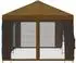 vidaXL Pavillon mit Seitenwänden 6x3m Polyester/Stahl Taupe