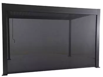 MWH Lino Seitenrollo 400cm Aluminium/Textilene dunkelgrau (879130)