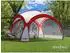 Swing & Harmonie DomeShelter XXL Faltpavillon 4,5x4,5m LED Solarmodul, rot (XXL_DS-450)