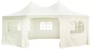 vidaXL Partyzelt Ersatzdach mit Seitenteilen 6x4,5x3m Creme (40280)