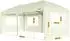 Zelsius Faltpavillon 3x6m mit Seitenwänden UV30, Beige