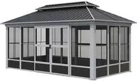 Sojag Pavillon "Olan 1017 Grau -Schwarz" 310x529,5x291cm