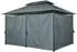 Mondeer Gartenpavillon 3x4m Metallrahmen 180g/m² Dachplane UV-Schutz Wasserdicht Grau