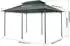 Mondeer Gartenpavillon 3x4m Metallrahmen 180g/m² Dachplane UV-Schutz Wasserdicht Grau