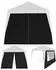 Casaria Capri Seitenteile-Set für Pavillon 3x3m, wasserdicht, 1x Fenster + 1x Reißverschlusstür, Schwarz (109749)