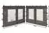 QUICK STAR Pavillon Seitenteile mit Fenster 3x3m Polyester Anthrazit RAL 7012 (48561)