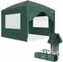 Zelsius Faltpavillon 3x3m mit Seitenwand UV30, Grün