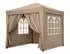 QUICK STAR Pop-Up-Pavillon 2x2m Graubeige 4 Easy-Klett Seitenwände (47649)