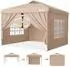 Sekey Faltpavillon 3x3m wasserdicht winterfest mit 4 Seitenteilen