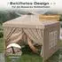 Sekey Faltpavillon 3x3m wasserdicht winterfest mit 4 Seitenteilen