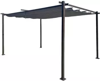 Jet-Line Luxor Light Gartenpavillon 3x4m, Schiebedach, anthrazit (2953)