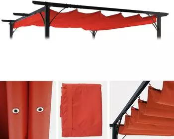 MCW Pavillon-Ersatzdach C42 370x300cm, terracotta (MCW-C42)