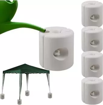 Deuba Pavillonstandf&uuml;&szlig;e 4er-Set bef&uuml;llbar Wasser/Sand HDPE (102535)