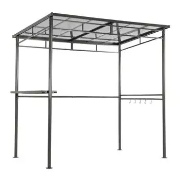 osoltus Grillpavillon Terrassendach Wetterschutz 1,5x2,2m anthrazit