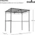 osoltus Grillpavillon Terrassendach Wetterschutz 1,5x2,2m anthrazit