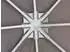 QUICK STAR Rank Pavillon 3x3m Metall Anthrazit mit 2 Seitenteilen mit Fenster (48601)