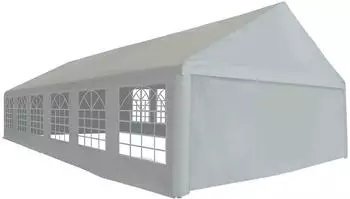 vidaXL Zeltstoff ohne Gestell Grau 12x6m PE