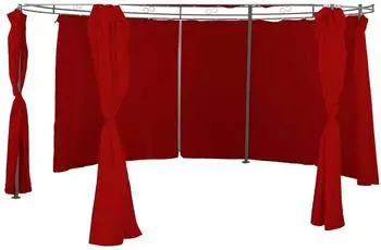 Linder Exclusiv Pavillon Seitenteile 6er-Set &Oslash;3,5m rund Polyester wasserdicht