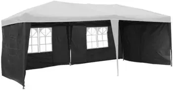 Linder Exclusiv Pavillon Seitenteile 3x3m mit Fenster, wasserabweisend, 2er Set (PO2414)