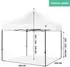 VONROC EasyUp Faltpavillon 3x3m, wasserdicht, UV 50+, weiß (PT501XX_WHITE_DE)