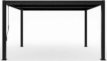 Sojag Milo 1012 Pergola Stahl Lamellendach schwarz 3x3,5m