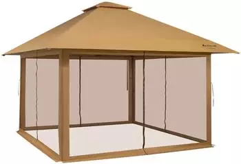Costway Pop-Up Faltpavillon 4x4m mit Netzseitenwänden, UV 50+ (NP10828CF)