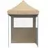 vidaXL Partyzelt, faltbar, Pop-Up, 2 Seitenteile, beige (4004991)
