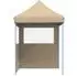 vidaXL Partyzelt, faltbar, Pop-Up, 2 Seitenteile, beige (4004991)