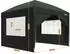 Zelsius Faltpavillon 3x3m mit Seitenwänden, schwarz, UV30