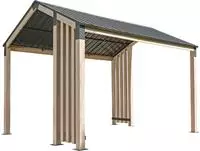 Sojag Pavillon "Lito 1012 Natur" Massive Konstruktion aus Aluminium