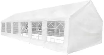 vidaXL Zeltstoff ohne Gestell weiß 12x6m PE (41679)