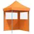 vidaXL Faltbares Pop-Up-Partyzelt mit 2 Seitenteilen, orange (4004993)
