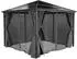 Garmio Pavillon Rom 3x3m Polycarbonat-Dach, Moskitonetz, anthrazit (Rom)