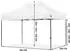 VONROC Partyzelt Easy-Up 3x4,5m wasserdicht UV 50+ weiß (PT502XX_WHITE)