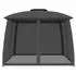 vidaXL Pavillon mit Doppeldach & Netzwänden, Stahl, anthrazit, 2,93x2,93m (368449)