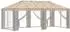 vidaXL Gazebo-Gestell 6x3m, Stahl, schwarz
