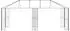 vidaXL Gazebo-Gestell 6x3m, Stahl, schwarz
