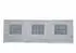 DEGAMO PALMA Pavillonseitenteil 600cm, PE weiß, mit Fenstern (560097)